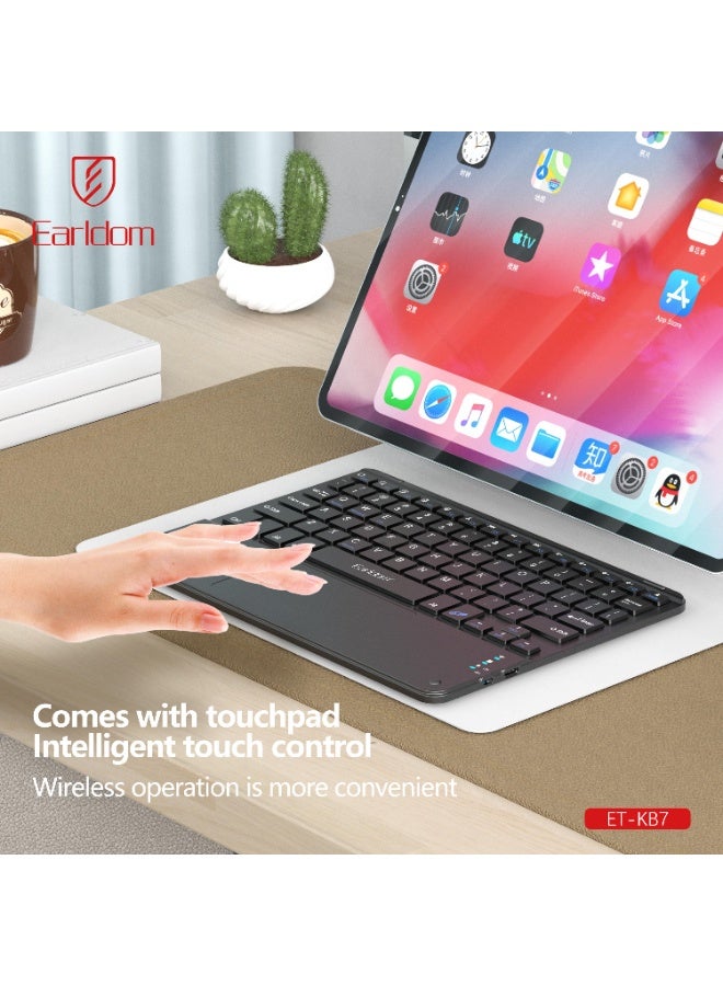 أيرلدوم ET-KB7 Slim Rechargeable Bluetooth Keyboard - Image 3